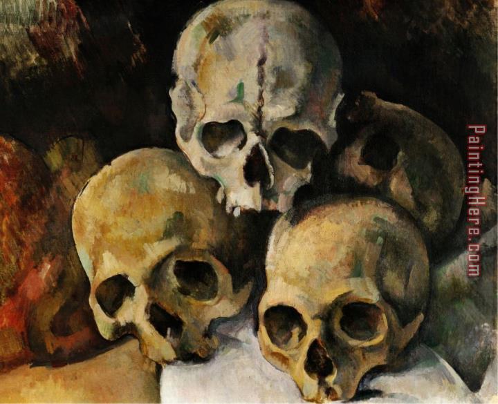 Paul Cezanne A Pyramid of Skulls 1898 1900